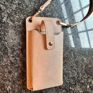 Beige crossbody bag